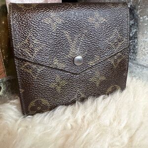 Louis Vuitton Vintage Monogram Portefeuille Elise trifold wallet 1984